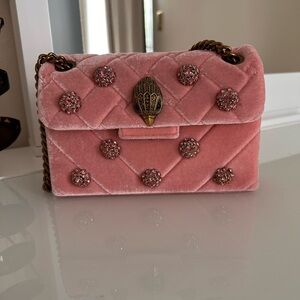 Kurt Geiger Mini Kensington Velvet Jeweled Crossbody Bag